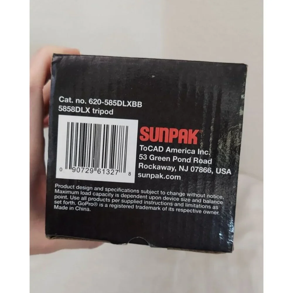 Sunpak 5858DLX Medium Duty Video Tripod Camera Video Production Stand 58